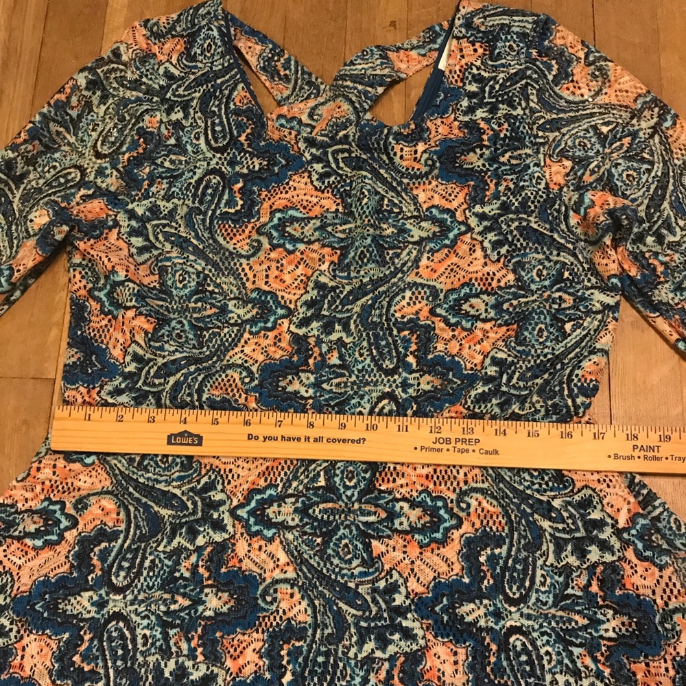 5/$25 Forever 21 + Floral Lace Circle Dress - Picture 3 of 8